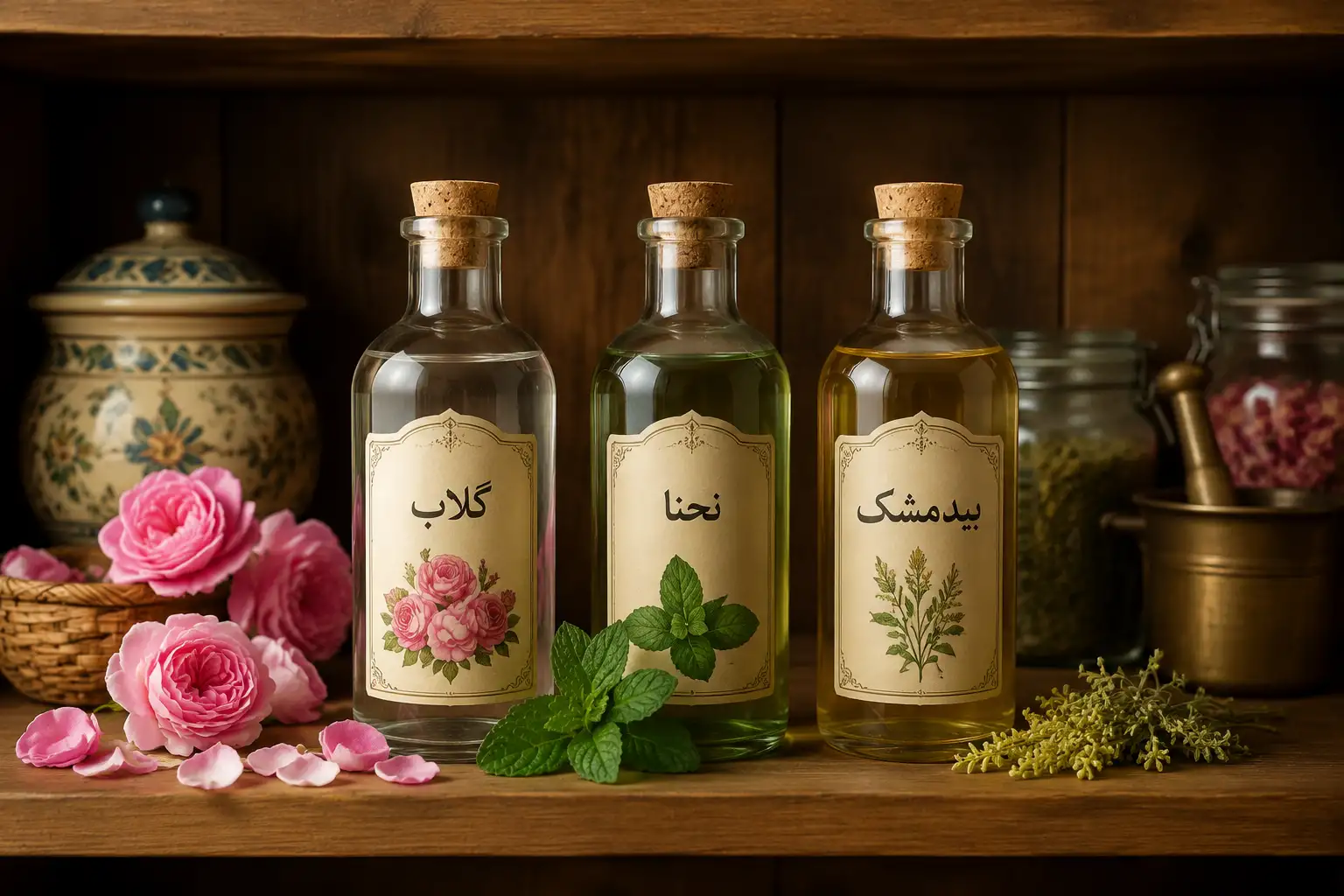 شرایط نگهداری عرقیات و گلاب؛ چگونه کیفیت و عطر محصولات را حفظ کنیم؟